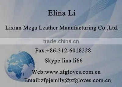 Genuine sheep skin men half finger driving leather gloves
