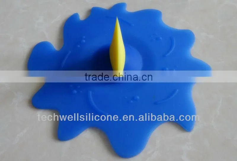 100% food grade hot sale pop silicone tea cup cover