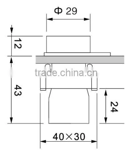 UTL Latest Products In Market Instantaneous Automotive Push Button Switches Key Mark Button 220V