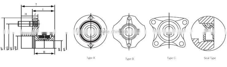 wheel hub bearing for mitsubishi lancer best quality auto bearing
