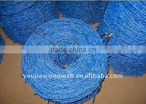 Plastic Coated Barbed Wire Mesh(manufacturer)