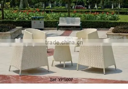 commercial outdoor furniture elegant handmade rattan wicker coffee shop bar set yps031