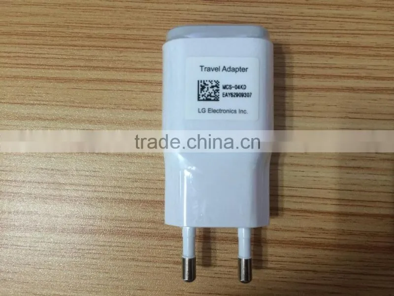 100% original new battery charger for LG mobile phone 1.8Amp power charger