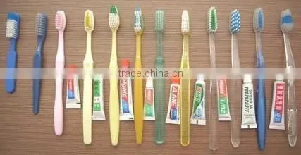 wholesale cheap hotel toothbrush with toothpaste different toothbrush