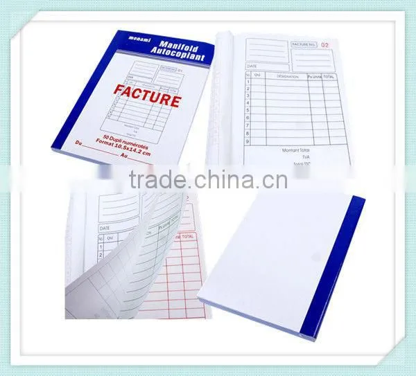 NCR manufactures 5.5*8.1'' duplicate easy copying invoice book
