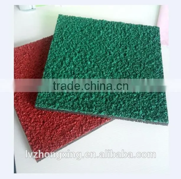 13mm Breathable freely plastic running track/elastic flooring/lowcost flooring for playgroud