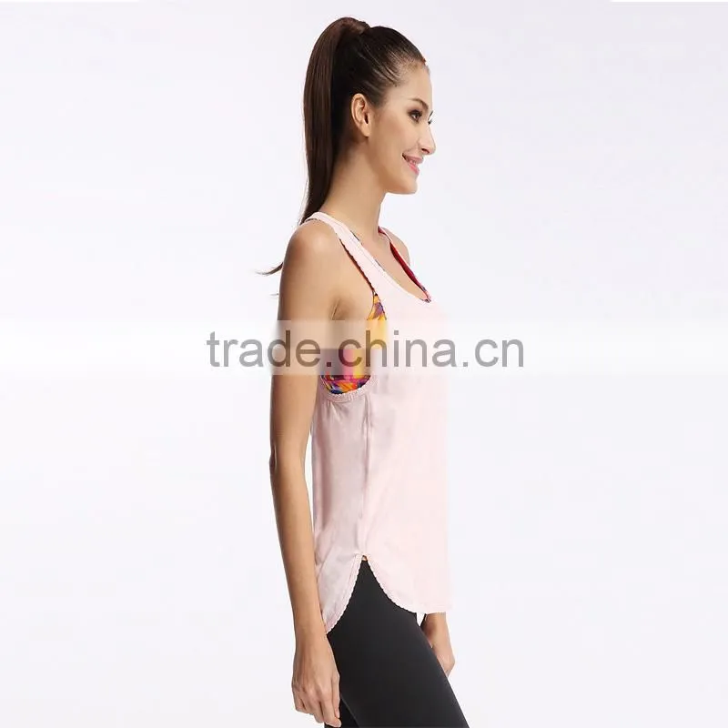 new design wholesalecustom gym stringer vest, fashion sexy gym vest for ladies