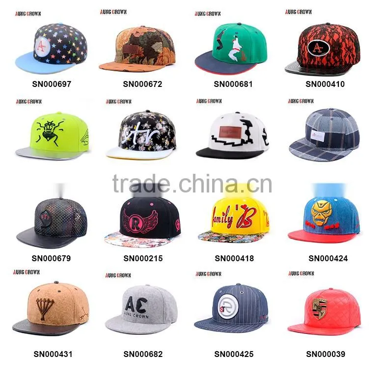 Custom 3D Embroidery Logo Snapback Hats