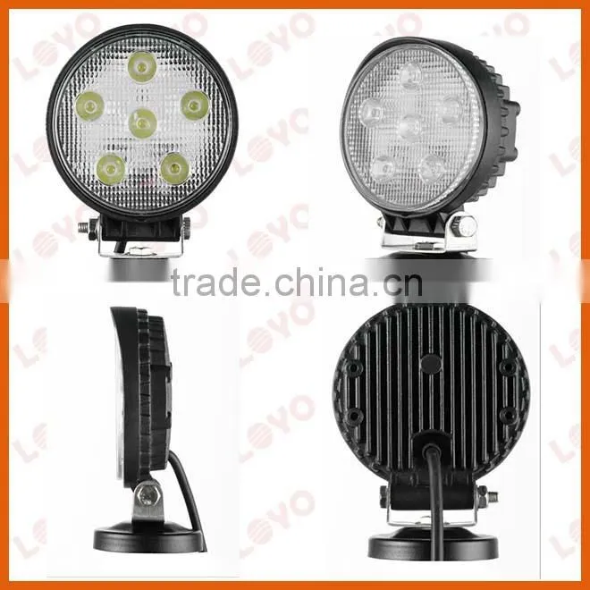 Promotion LED lights rock bottom auto parts 18w LED working light 18w LED truck lights