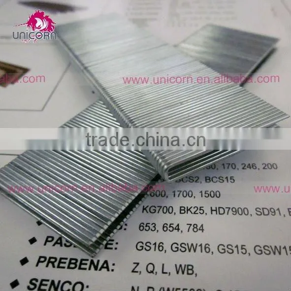90 series 1/4'' crown 18Ga Crown Galvanized Staples