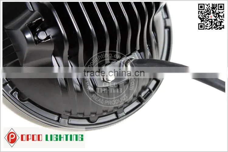 jeep headlight, High low beam 7 inch 75w Led jeep headlight