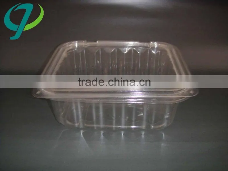 Disposable plastic food tray