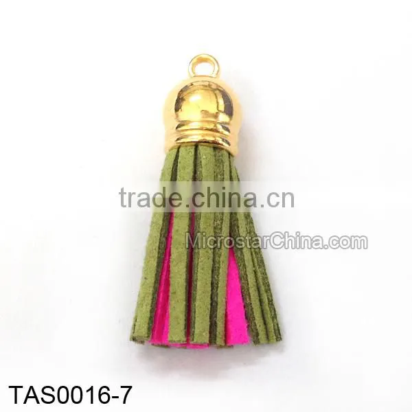 Hot Selling Beautiful Double Colors Korea Suede Tassel