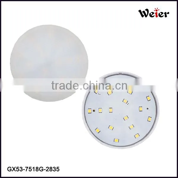 AC230v 8W 2835 40smd 680lm CRI85 3000K GX53 led lamp