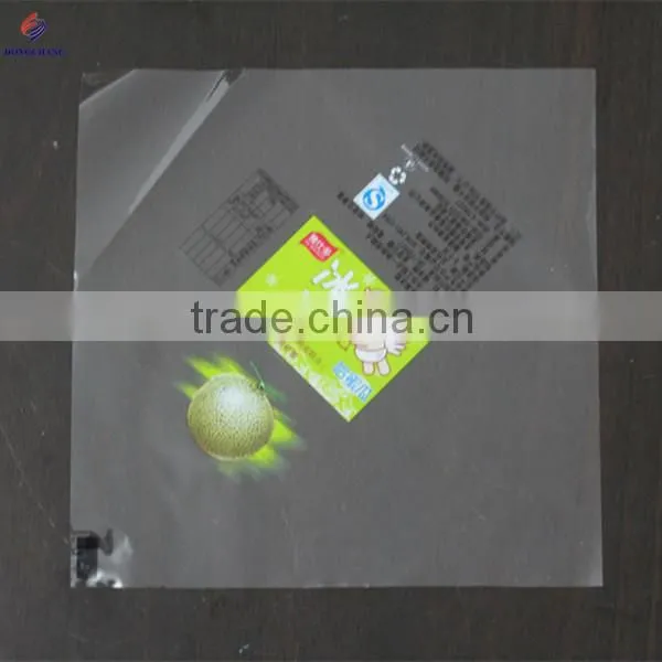 High transparent plastic bopp food wrapping film sheet with artwork printing for cake packaging of multiple tastes