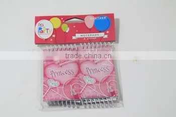 Mini notebook set with header, 4 pcs mini notebook, wiro notebook