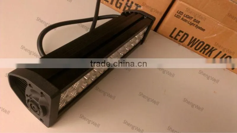 ShengWell Auto led light bar 13 inch 9-32v DC 72w IP67 Flood/Spot/Combo 72w Epistar led light bar