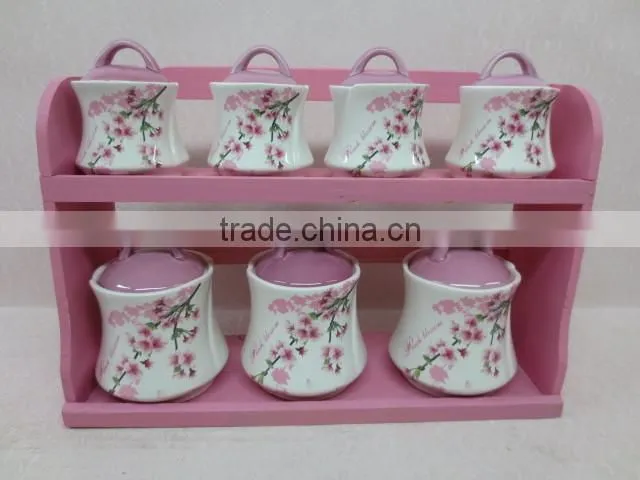 Flower Decal Ceramic Mug for Home/ Restaurant/Office