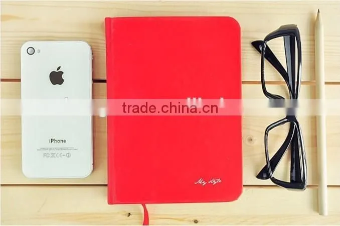 notebook with belt and pocket