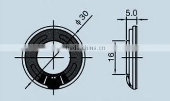 FBS30 30mm small round mini magnetic speaker used for interphone (FBELE)