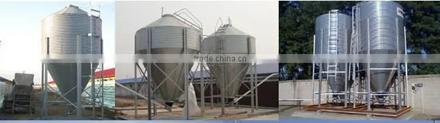 Galvanized feed silo