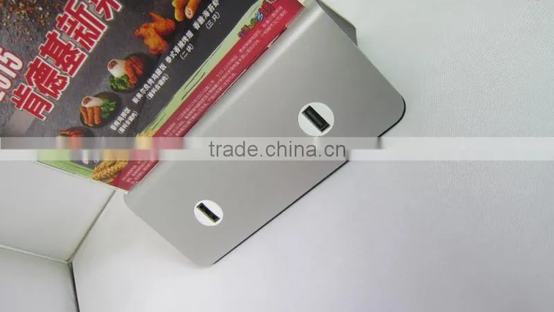 High capacity portable charger power bank with LED advertisement display