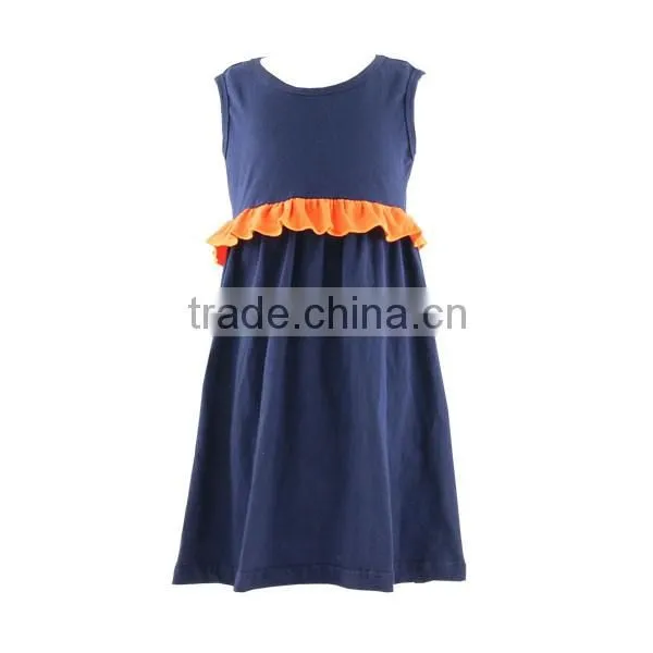 Bulk wholesale kids clothing baby girl dresses Children boutique clothing baby girls dress pure cotton dress
