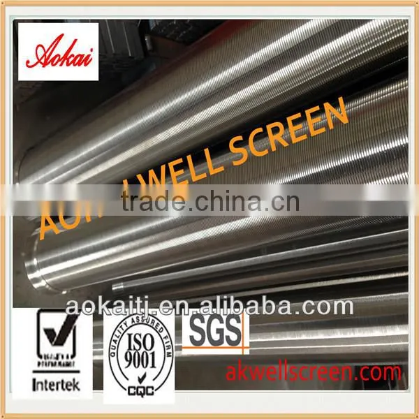 2014 wedge wire johnson stianless steel water well screen vertical sand filter