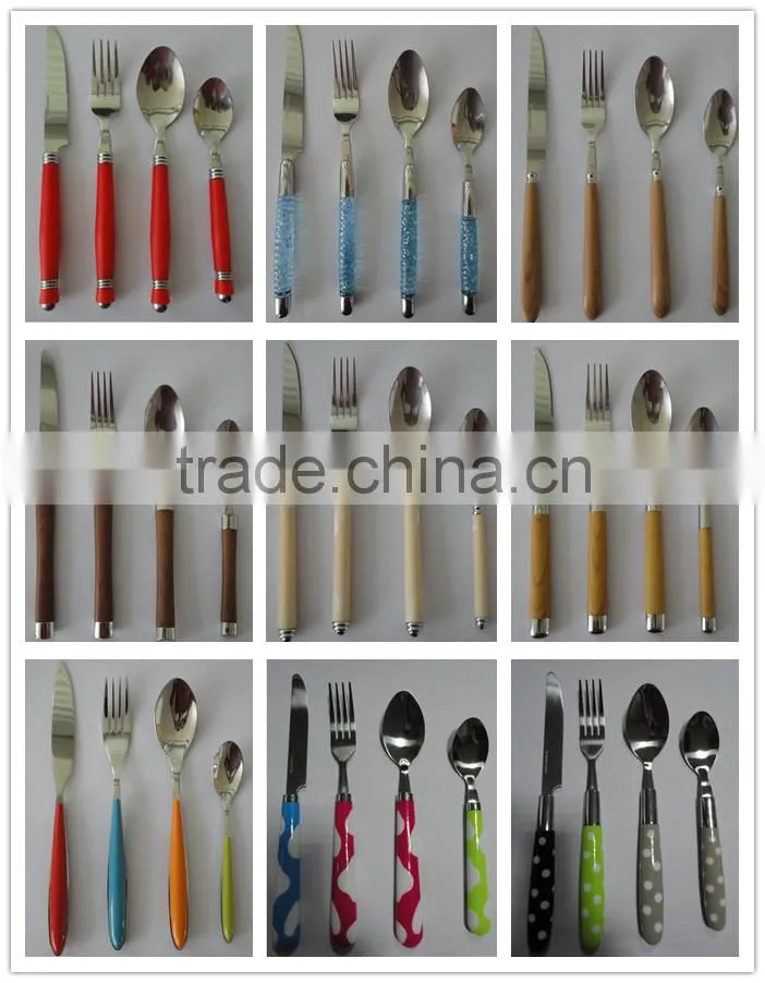 Boutique 24pcs hang rack packing flatware set