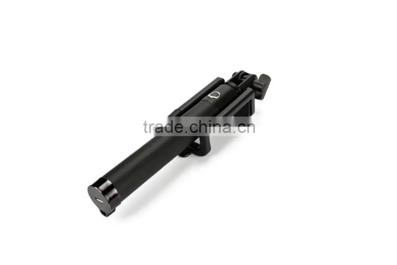 Colorful portable extendable mini selfie stick with bluetooth