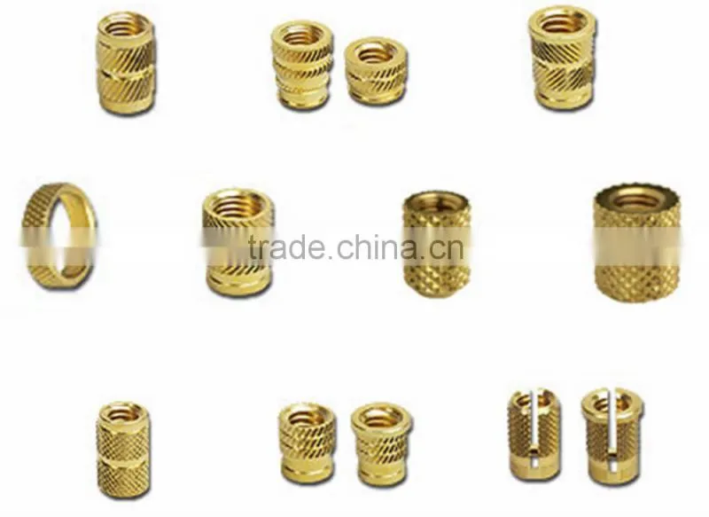 Brass Molding Inserts for PPR, CPVC, UPVC, PVC pipe fittings