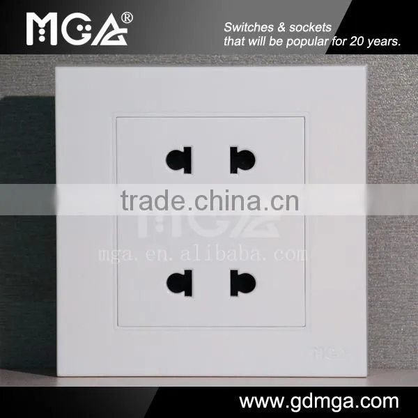 16A 2 pin switched plug socket