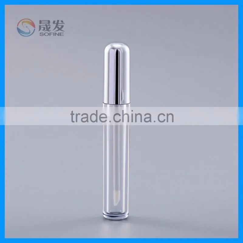 As Material and Lipstick Cosmetic Type lip gloss tube with applicator