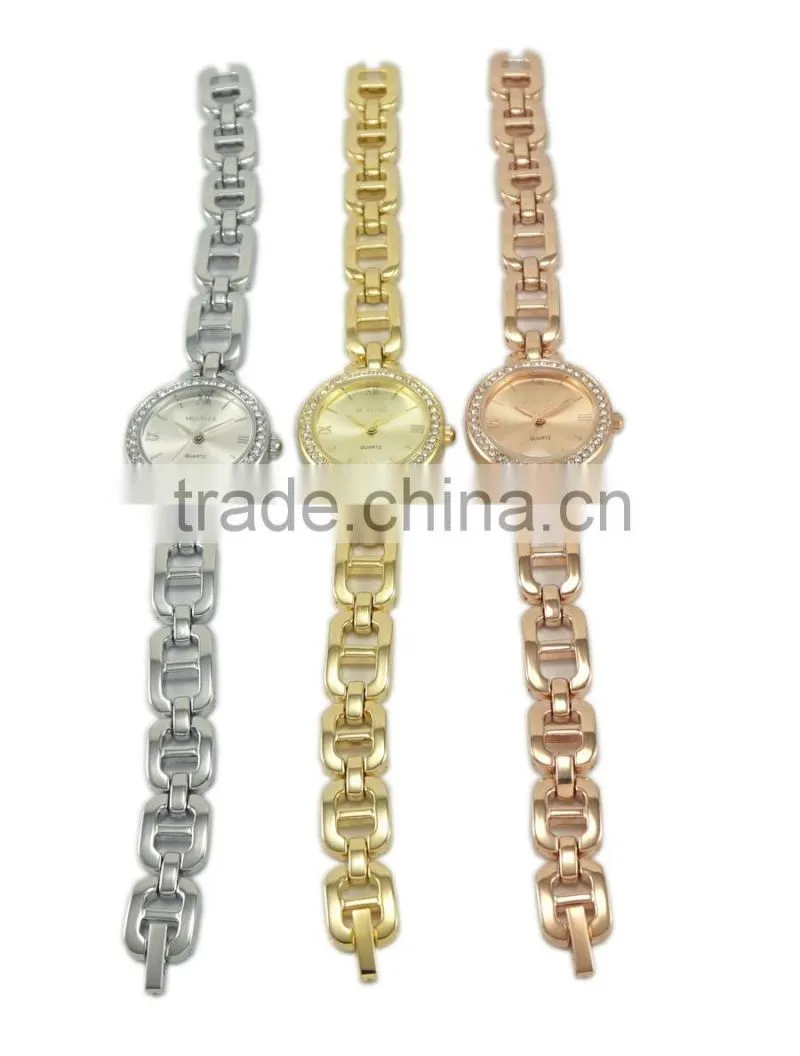 New models leisure style women's chain dress watch amazing sunray dial bright Japan quartz watches woman and girls