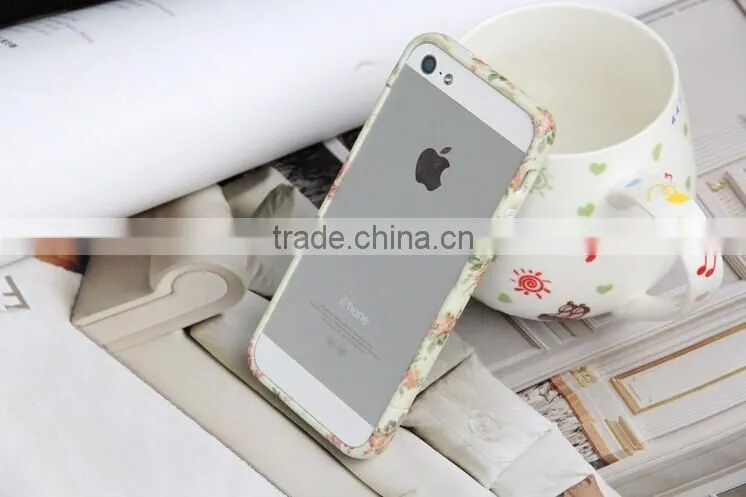 Lovely Country style For iphone6 Bumper Case two parts with Pastoralism Broken Flower