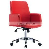 HY2008 Wholesale Leather Upholstery Revolving Chair with Wheels