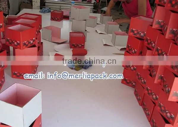 2016 Square Storage Cardboard Box Christmas Candles Home Decoration Boxes