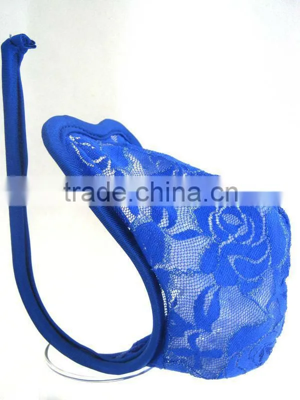 No.1 selling hot wholesale sexy blue transparent men c string