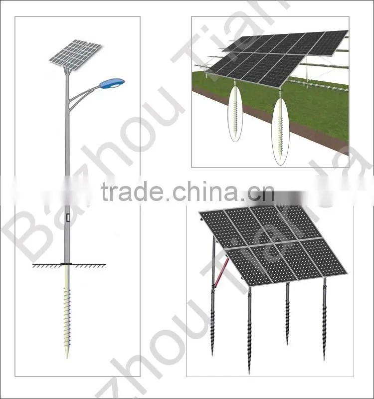 ground screw pole anchor