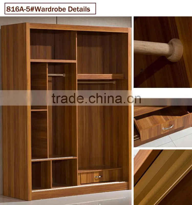 Melamine Sliding Door Bedroom Wall Wardrobe Design