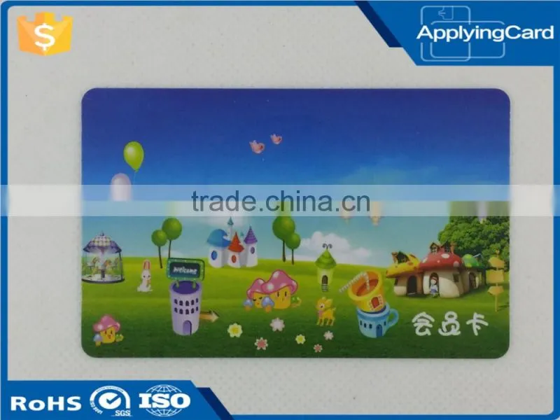 CMYK Offset printing pvc business card smart contactless gift card for amusement park