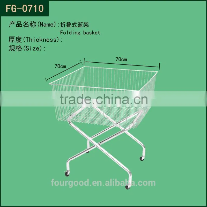 Wholesale metal wire mesh basket,wire display basket for gridwall pegboard
