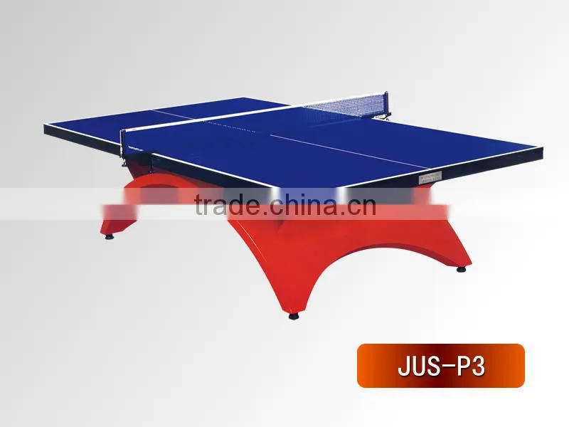 Hebei factory manufacture Tainbow shape table indoor/outdoor table Folded portable tennis table