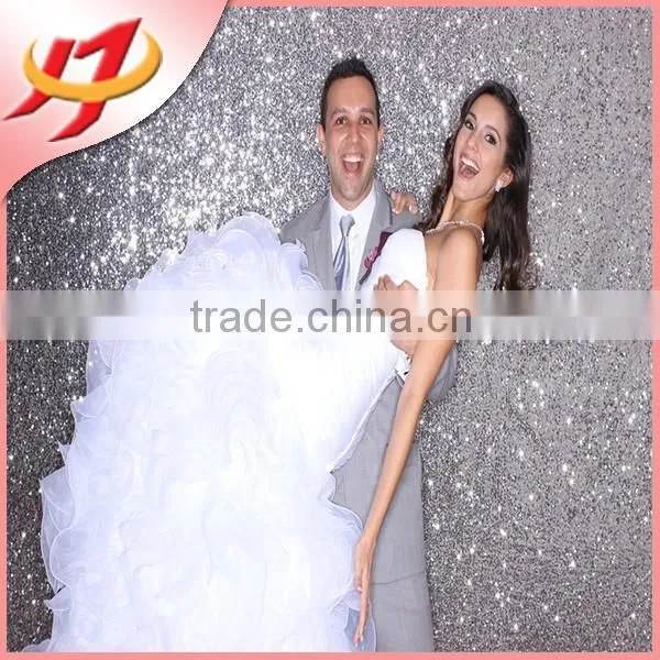 Decoration Silver Sequin Backdrop Background For Wedding/Birthday