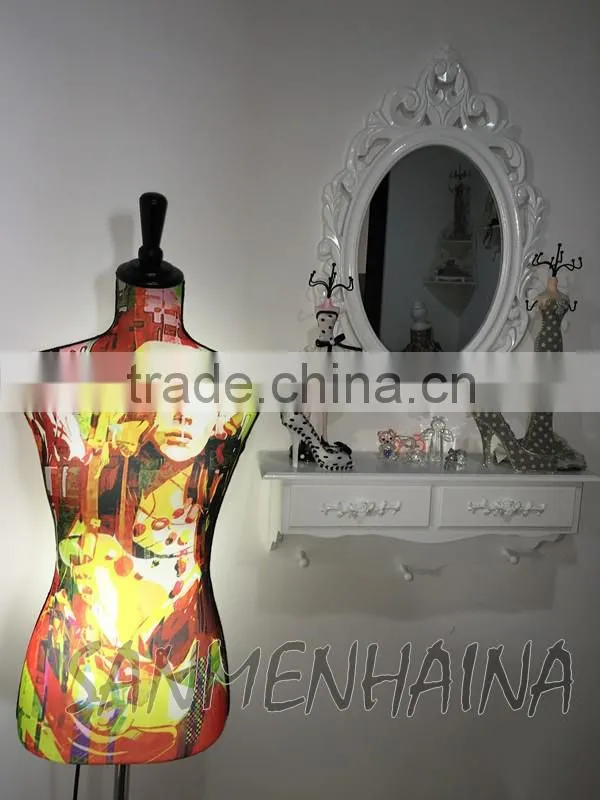 exotic lady printing elastic fabric Female Mannequin
