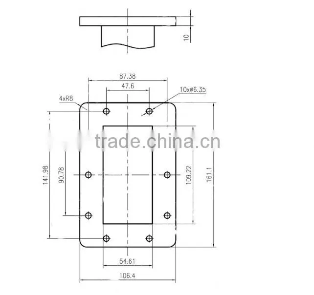 WR430 Coaxial right angel adapter