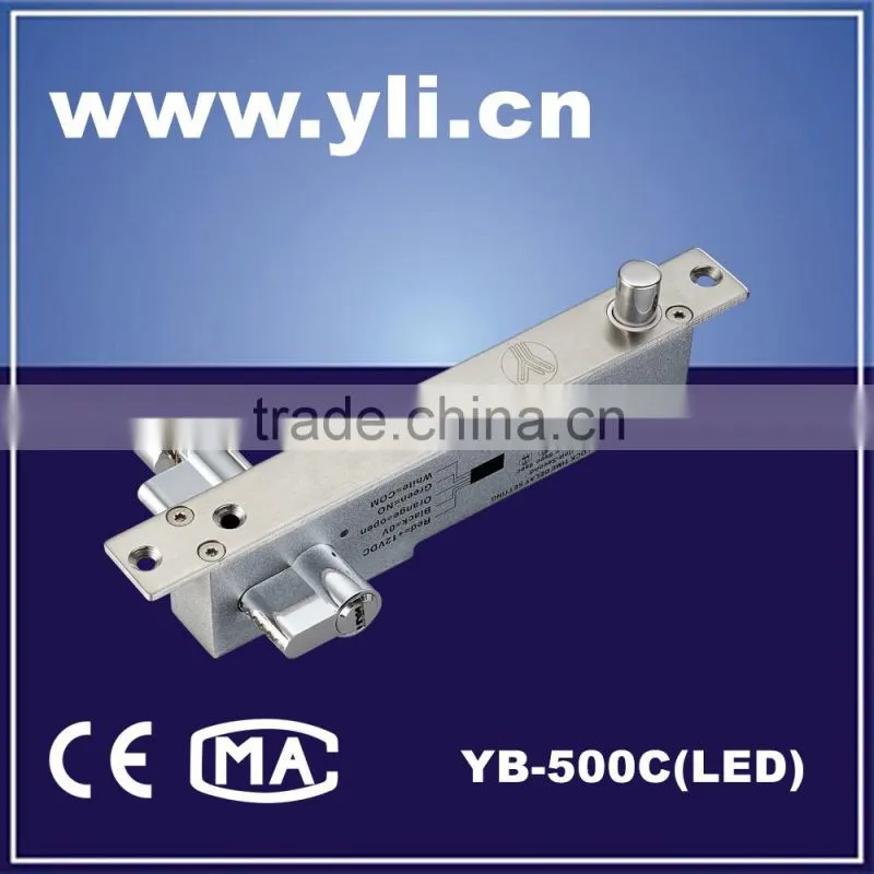Fail secure sturdiness electric bolt with cylinder(locked when energized)