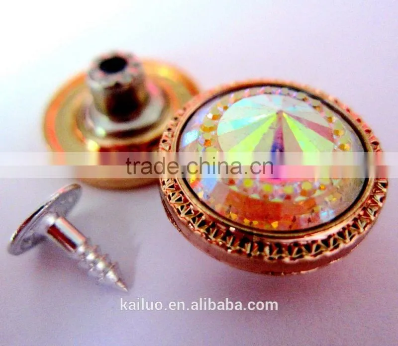 2016 Fashion Colorful Jeans Button