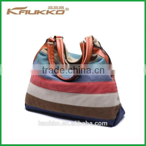 High Quality Women's canvas shoulder bag handbag EuropeStyle women canvas tote handbag