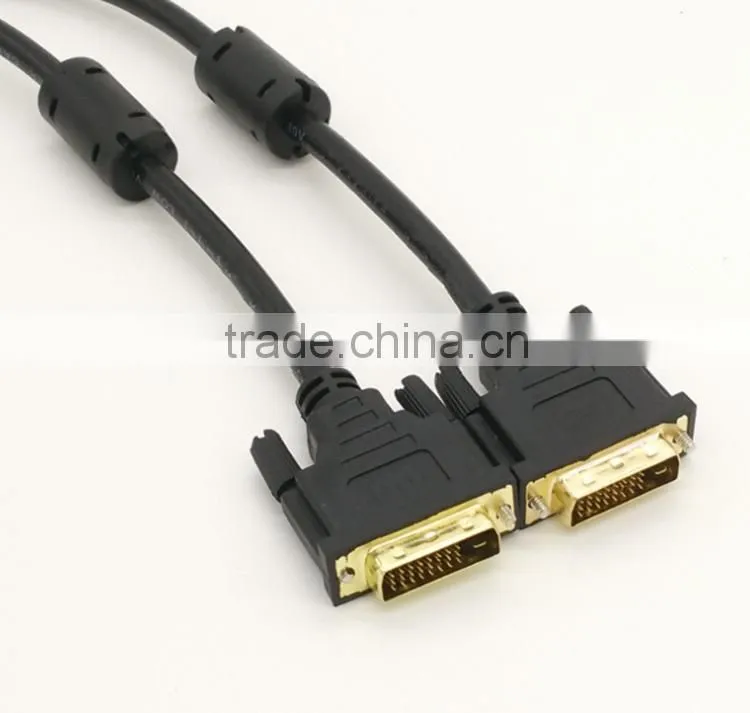 high resolution DVI cable male to male 24+1 for television/TV for best price
